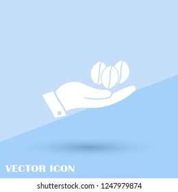 Vector coffee beans icon