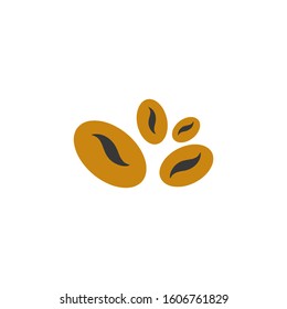 Vector coffee beans icon. Illustration 