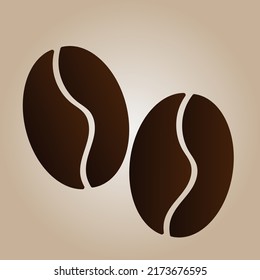 Icono de granos de café vectorial. Ilustración de café.