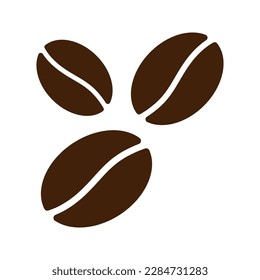 Vector coffee beans icon illustration