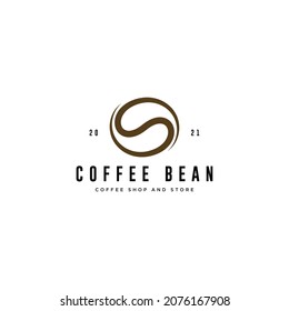 Vector coffee beans icon logo