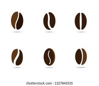 vector coffee beans template vector icon illustration design 