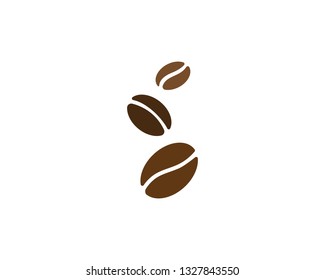 vector coffee beans template vector icon illustration design 