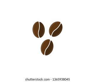 vector coffee beans template vector icon illustration design 