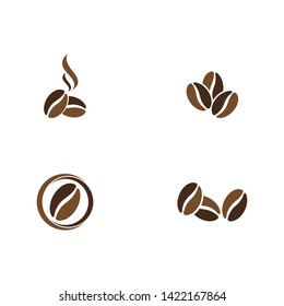 vector coffee beans template vector icon illustration design  