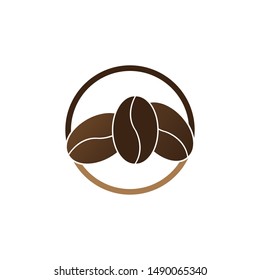 vector coffee beans template vector icon illustration design