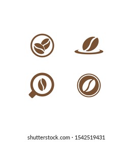 vector coffee beans template vector icon illustration design  