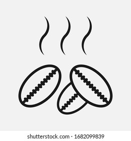 vector coffee beans template vector icon illustration design on background