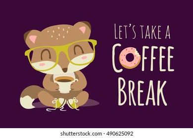 vector coffee break illustration