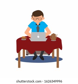 vector coffee break shop icon