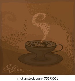 Vector coffee concept.