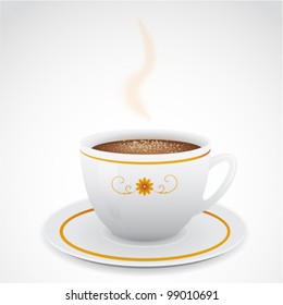 Vector coffee cup