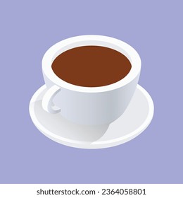 Vector coffee cup design on white background