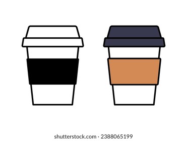 Vector Coffee Cup Flat Design Illustration