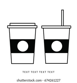 Vector coffee cup icon.