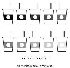 Vector coffee cup icon.