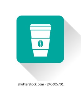 Vector coffee cup icon. Food icon. Eps10