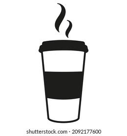 logotipo de café de extracción vectorial. icono de taza de café para sitio web