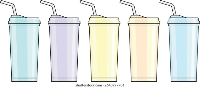 Vector coffee cup icon. Coffee cup. Plastic container for hot and cold drinks.