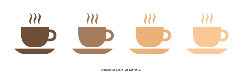 Vector Coffee Cup Icon Set