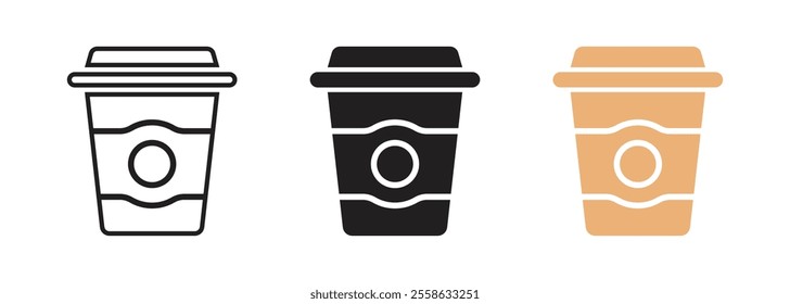 Vector Coffee Cup Icon Set