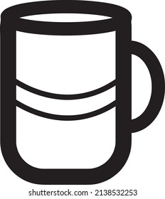 vector coffee cup icon. sign design on white background..eps
