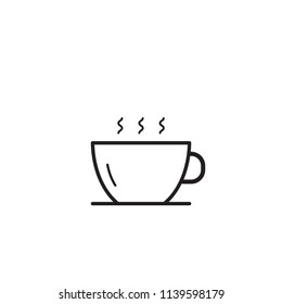 vector Coffee cup illustration, hot drink icon