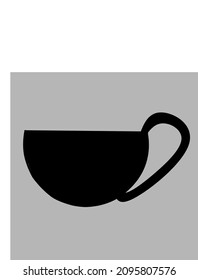 taza de café vector para ilustración, impresión de pantalla de ropa, logos y libros para niños