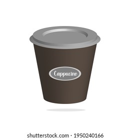 vector coffee cup isolated on white background. illustration