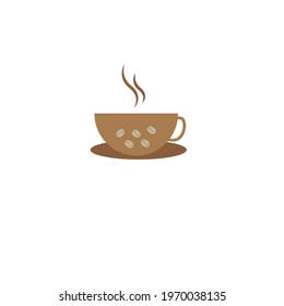Vector coffee cup logo or clipart or icon
