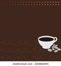 fondo internacional del día del café vector