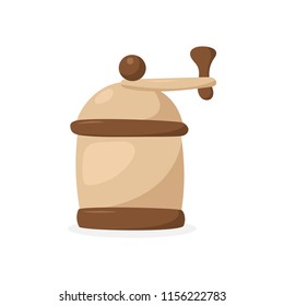 Vector coffee grinder isolated on white background