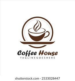 Vector coffee house logo concept