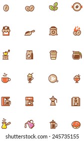 Vector coffee icon set