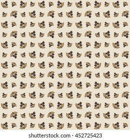 Vector coffee icons. Vector seamless pattern. Flat coffee icons. Food and drink elements. 