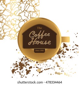 Vector Coffee Label or packaging design elements