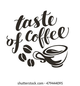 Set Lettering Style Words Coffee Business Stock Vector (Royalty Free ...