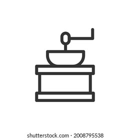Vektorkaffee-Symbol. Symbol in trendigem Umriss-Stil. Vektorgrafik einzeln auf weißem Hintergrund. 