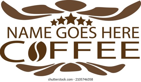 Vector of coffee logo design for coffee shop business