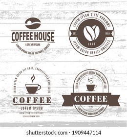 Vector Coffee Logo Design,vinyage Badge Template.