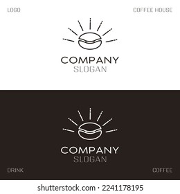 Vector coffee logo, coffee pearl