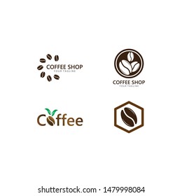 vector coffee logo template vector icon illustration design  