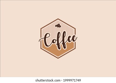 Vector coffee logotype coffee template. Vector illustration