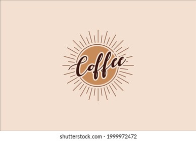 Vector coffee logotype coffee template. Vector illustration
