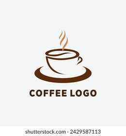 Vector coffee lovers design element vector icon with creative unique concept idea