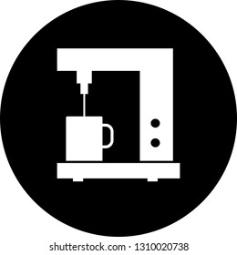 Vector coffee maker icon
