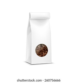 Vector Coffee Packaging Package Bag Isolated on White Background