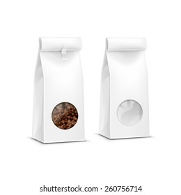 Vector Coffee Packaging Package Bag Isolated on White Background
