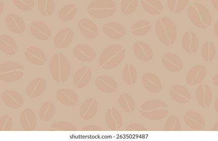 Vector coffee pattern with random beans. seamless pattern. coffee background. Coffee Beans Illustration for packaging.