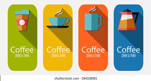 Vector  coffee  set.